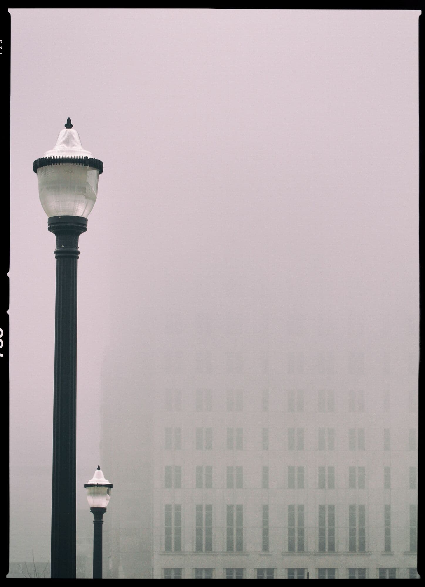 Downtown Sacramento in the fog
