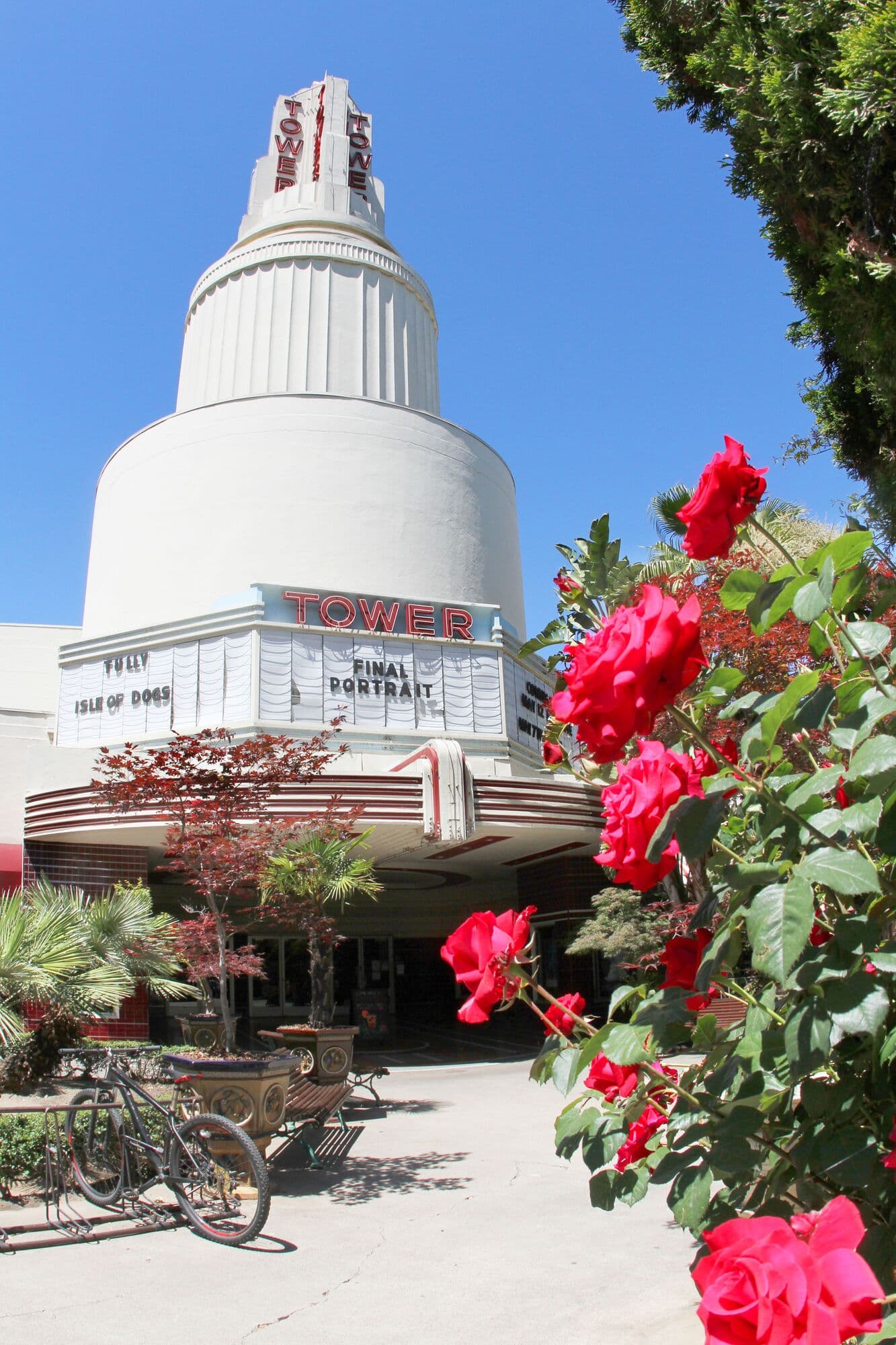 The Tower Theatre on Broadway, beside Land Park